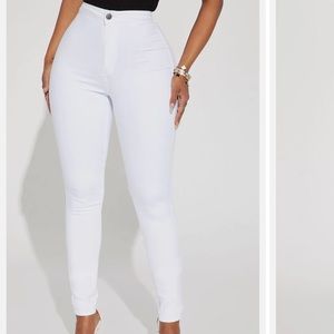 Fashion nova white jeans